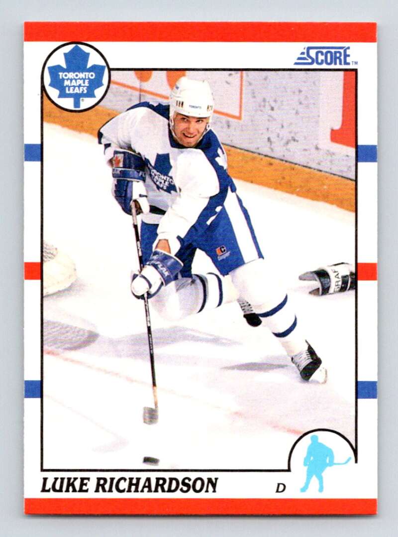 #236 Luke Richardson - Toronto Maple Leafs - 1990-91 Score American Hockey