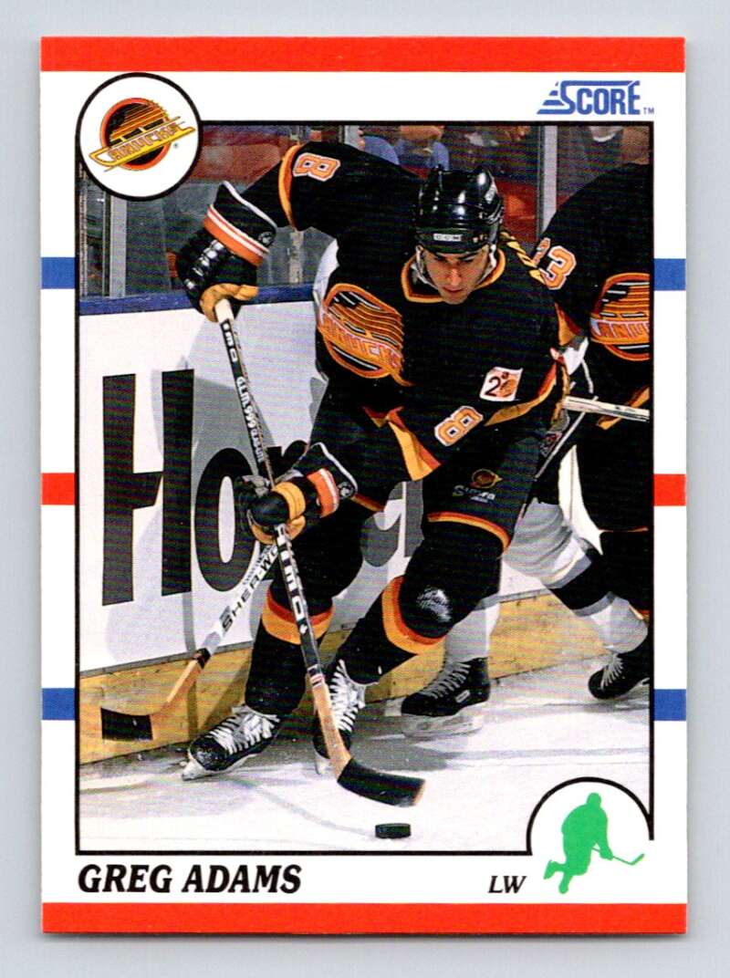 #240 Greg Adamsi - Vancouver Canucks - 1990-91 Score American Hockey