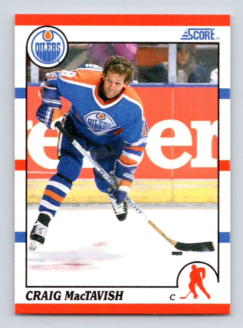#258 Craig MacTavish - Edmonton Oilers - 1990-91 Score American Hockey
