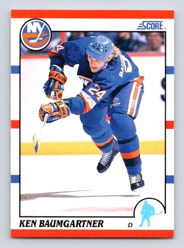 #265 Ken Baumgartner - New York Islanders RC - 1990-91 Score American Card