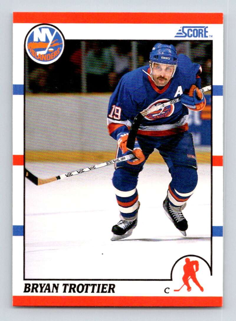 #270 Bryan Trottier - New York Islanders - 1990-91 Score American Hockey