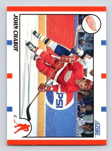 #277 John Chabot - Detroit Red Wings - 1990-91 Score American Hockey