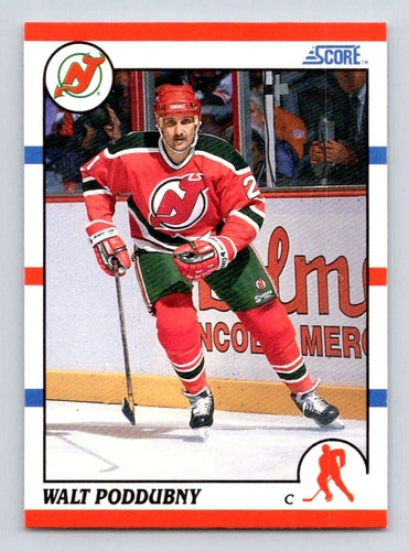#278 Walt Poddubny - New Jersey Devils - 1990-91 Score American Hockey