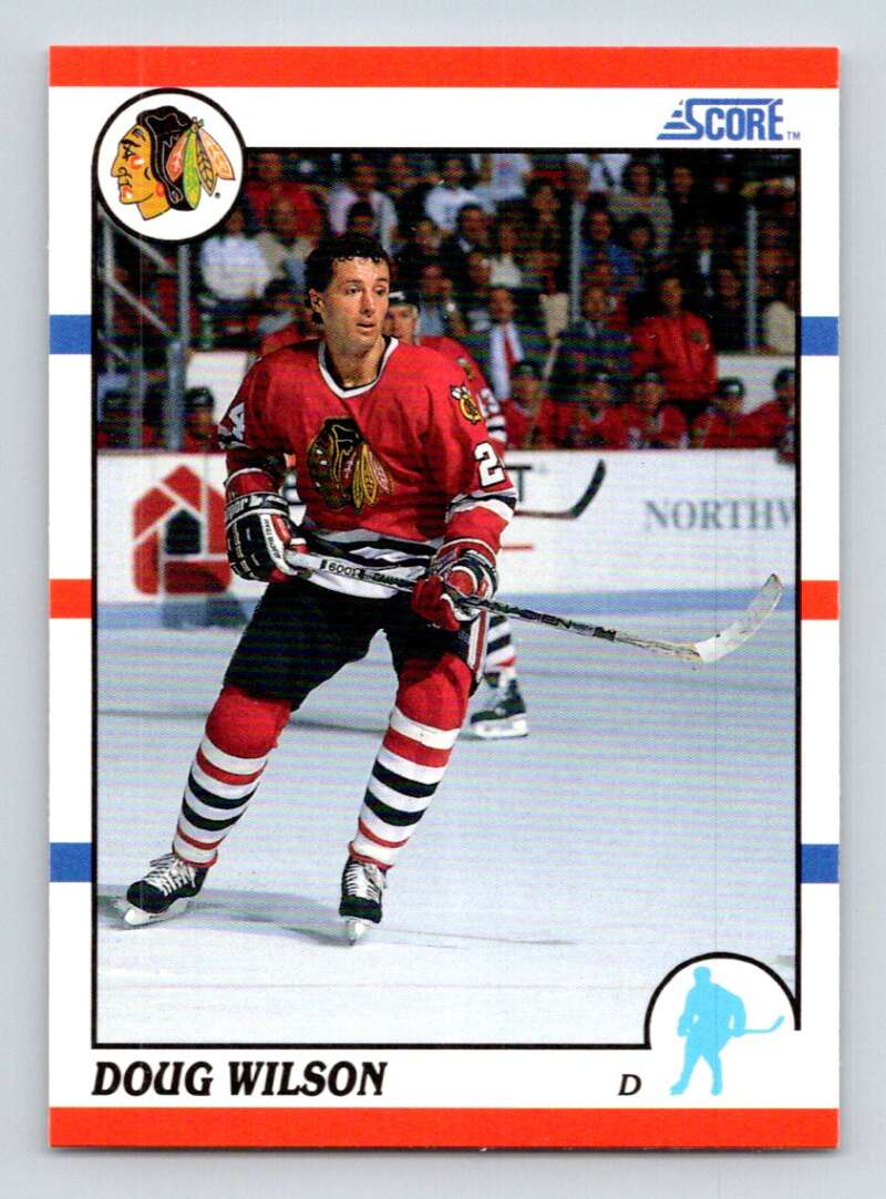 #280 Doug Wilson -  Chicago Blackhawks - 1990-91 Score American Card