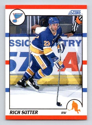 #281 Rich Sutter - St. Louis Blues - 1990-91 Score American Hockey