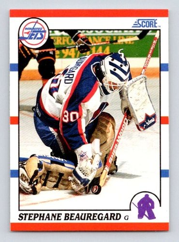#282 Stephane Beauregard - Winnipeg Jets RC - 1990-91 Score American Card