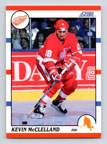 #287 Kevin McClelland - Detroit Red Wings - 1990-91 Score American Hockey