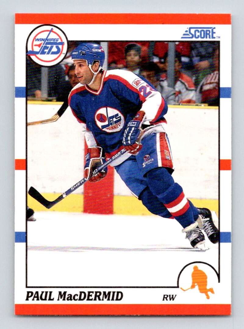 #296 Paul MacDermid - Winnipeg Jets - 1990-91 Score American Hockey