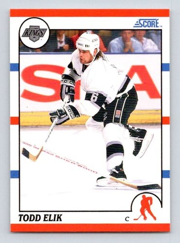 #297 Todd Elik - Los Angeles Kings - 1990-91 Score American Hockey