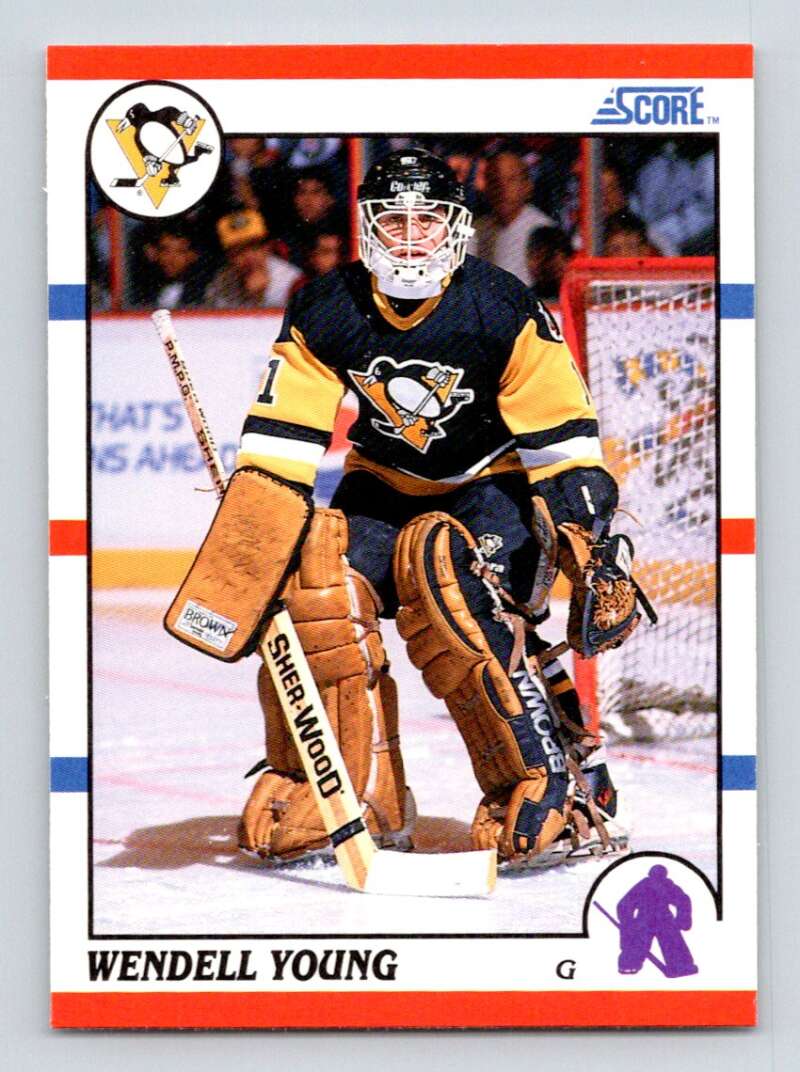 #298 Wendell Young - Pittsburgh Penguins - 1990-91 Score American Hockey