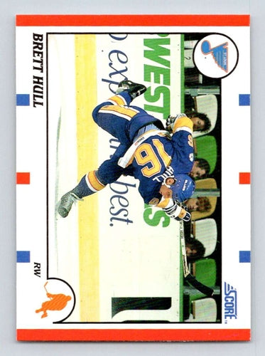 #300 Brett Hull - St. Louis Blues - 1990-91 Score American Hockey