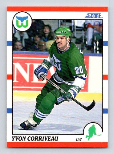 #302 Yvon Corriveau - Hartford Whalers - 1990-91 Score American Hockey
