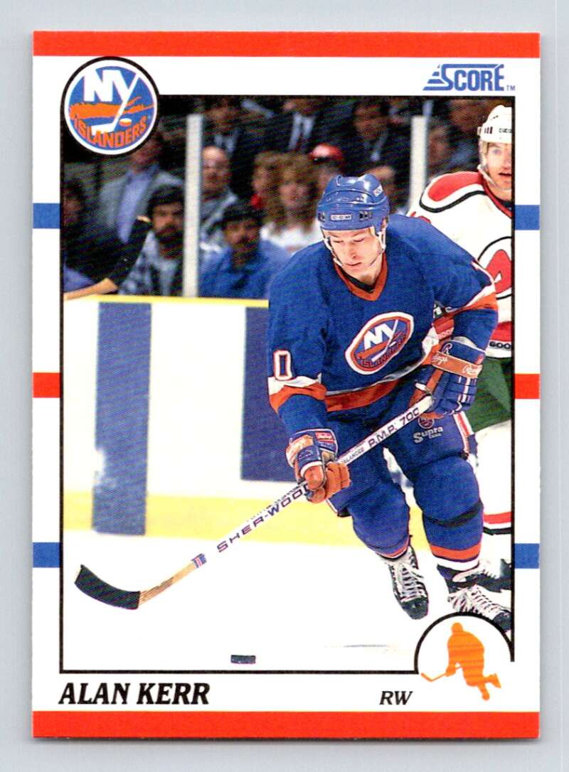 #307 Alan Kerr - New York Islanders - 1990-91 Score American Card