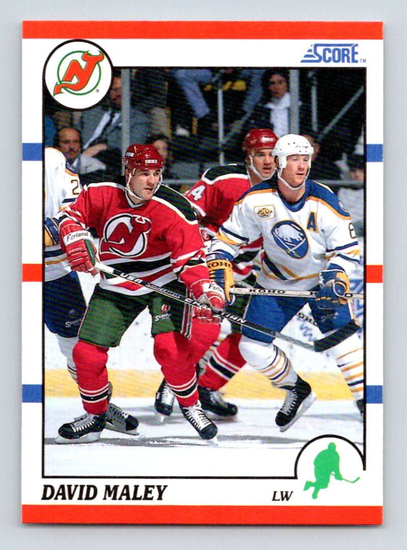 #310 David Maley - New Jersey Devils - 1990-91 Score American Hockey