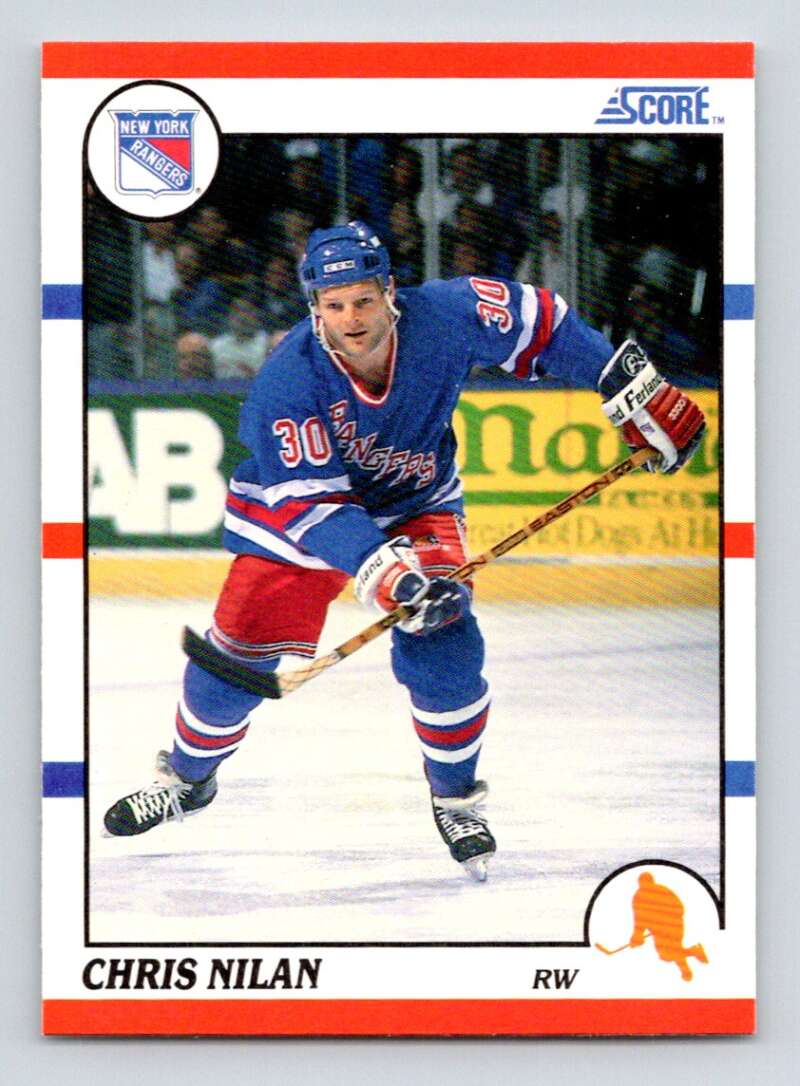 #311 Chris Nilan - New York Rangers - 1990-91 Score American Hockey