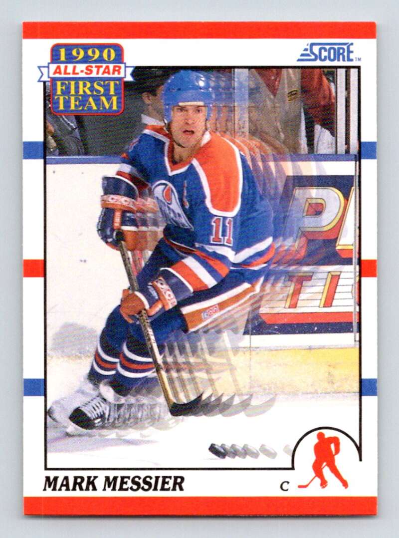 #315 Mark Messier AS - Edmonton Oilers - 1990-91 Score American Card