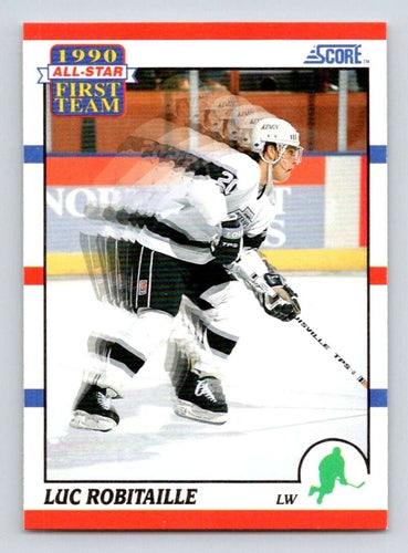 #316 Luc Robitaille - Los Angeles Kings - 1990-91 Score American Hockey
