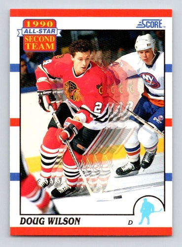 #320 Doug Wilson - Los Angeles Kings - 1990-91 Score American Hockey