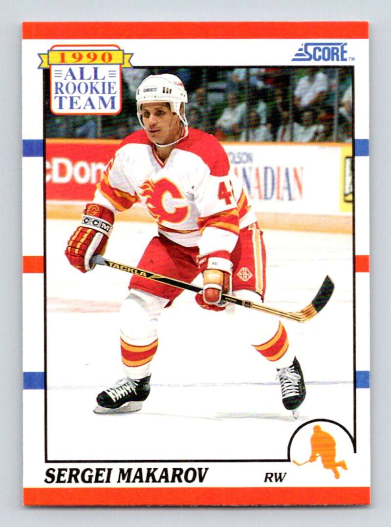 #329 Sergei Makarov ART - Calgary Flames - 1990-91 Score American Card