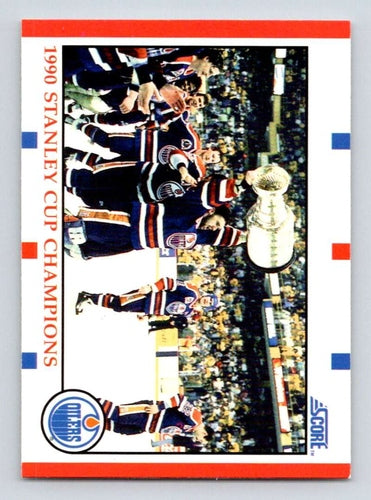 #331 Edmonton Oilers Champions - Edmonton Oilers - 1990-91 Score American Hockey