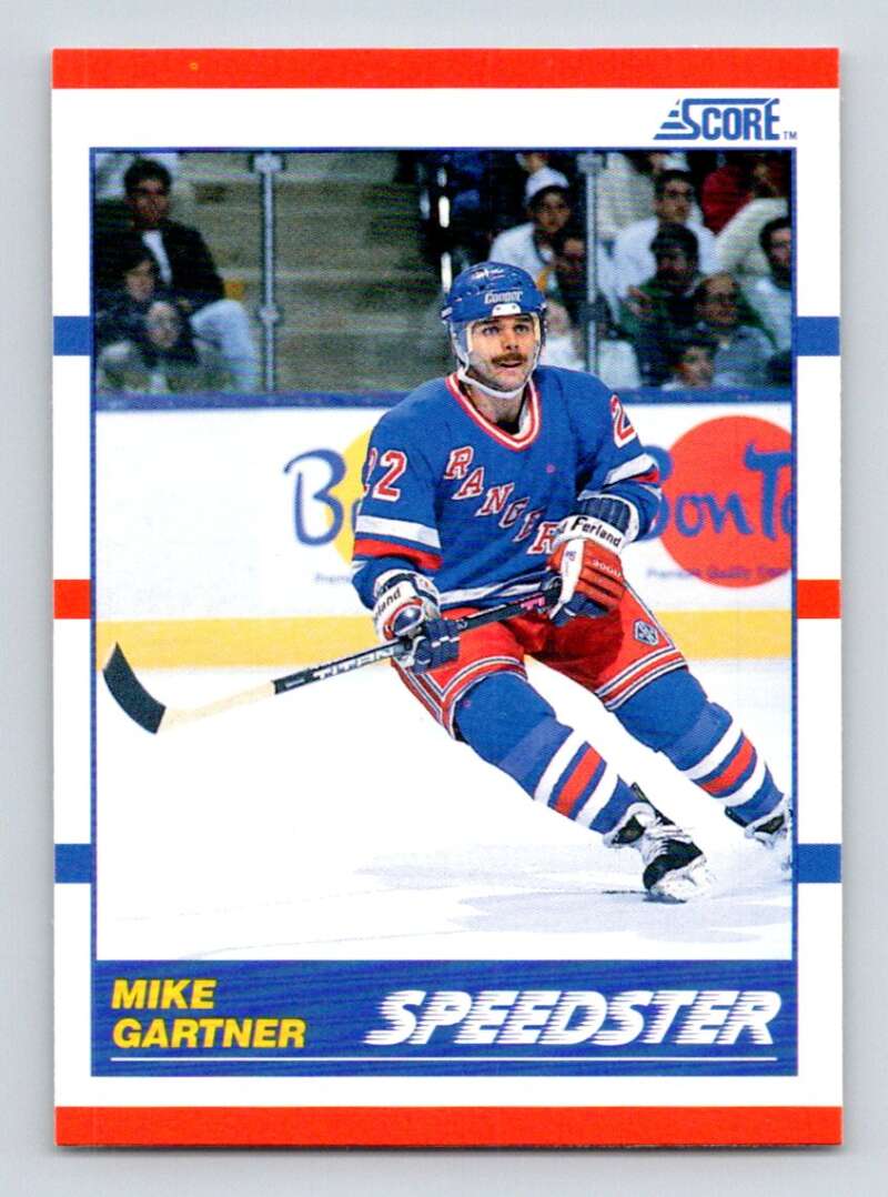 #333 Mike Gartner - New York Rangers - 1990-91 Score American Hockey
