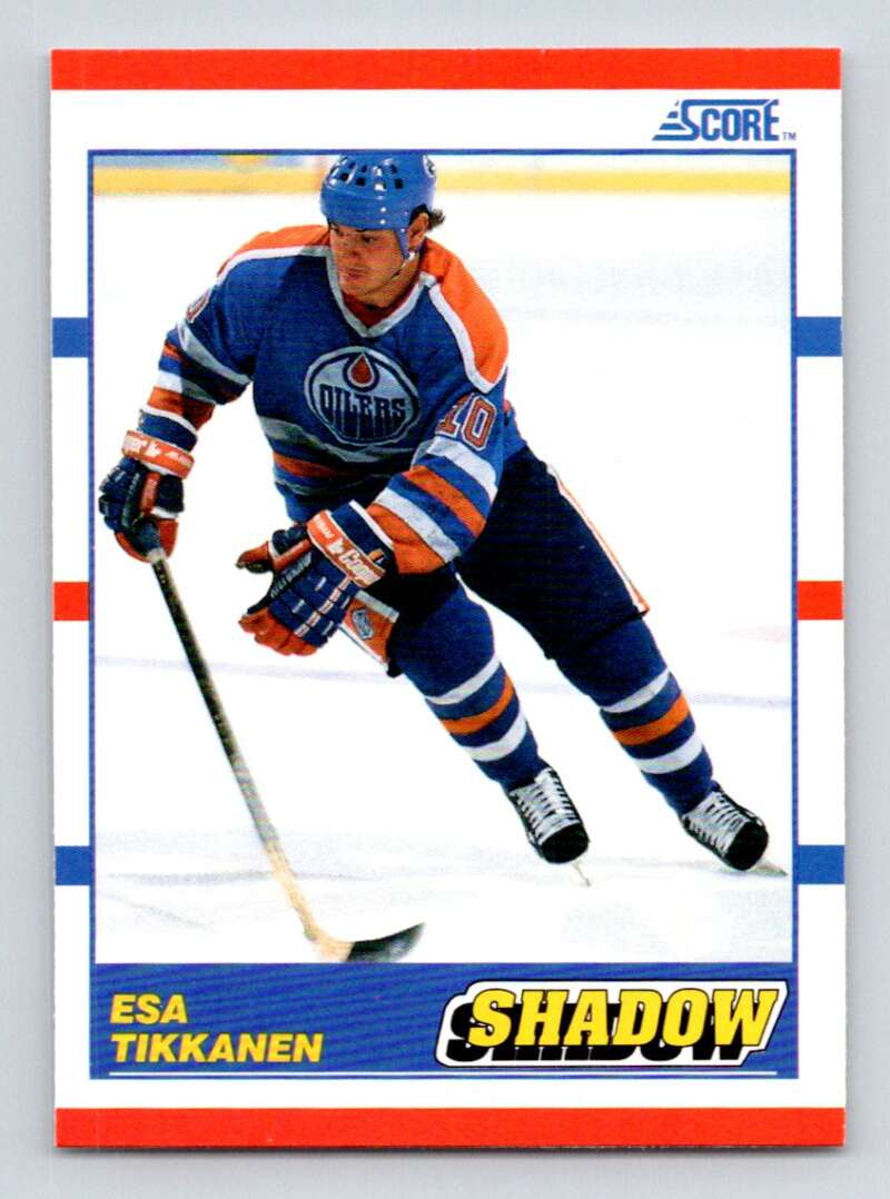#342 Esa Tikkanen - Edmonton Oilers - 1990-91 Score American Hockey