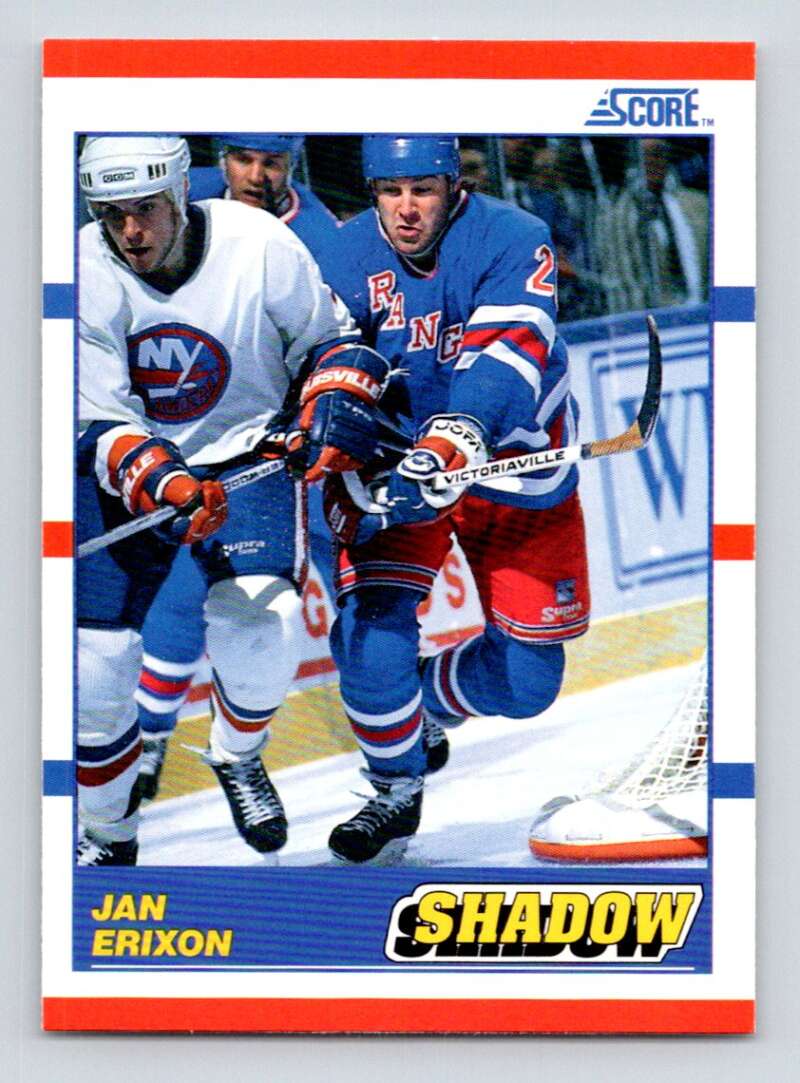 #343 Jan Erixon - New York Rangers - 1990-91 Score American Card