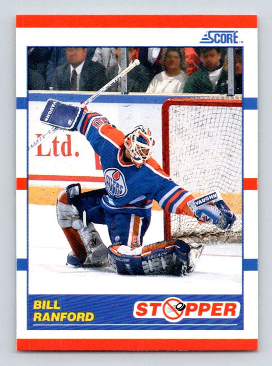 #345 Bill Ranford - Edmonton Oilers - 1990-91 Score American Hockey