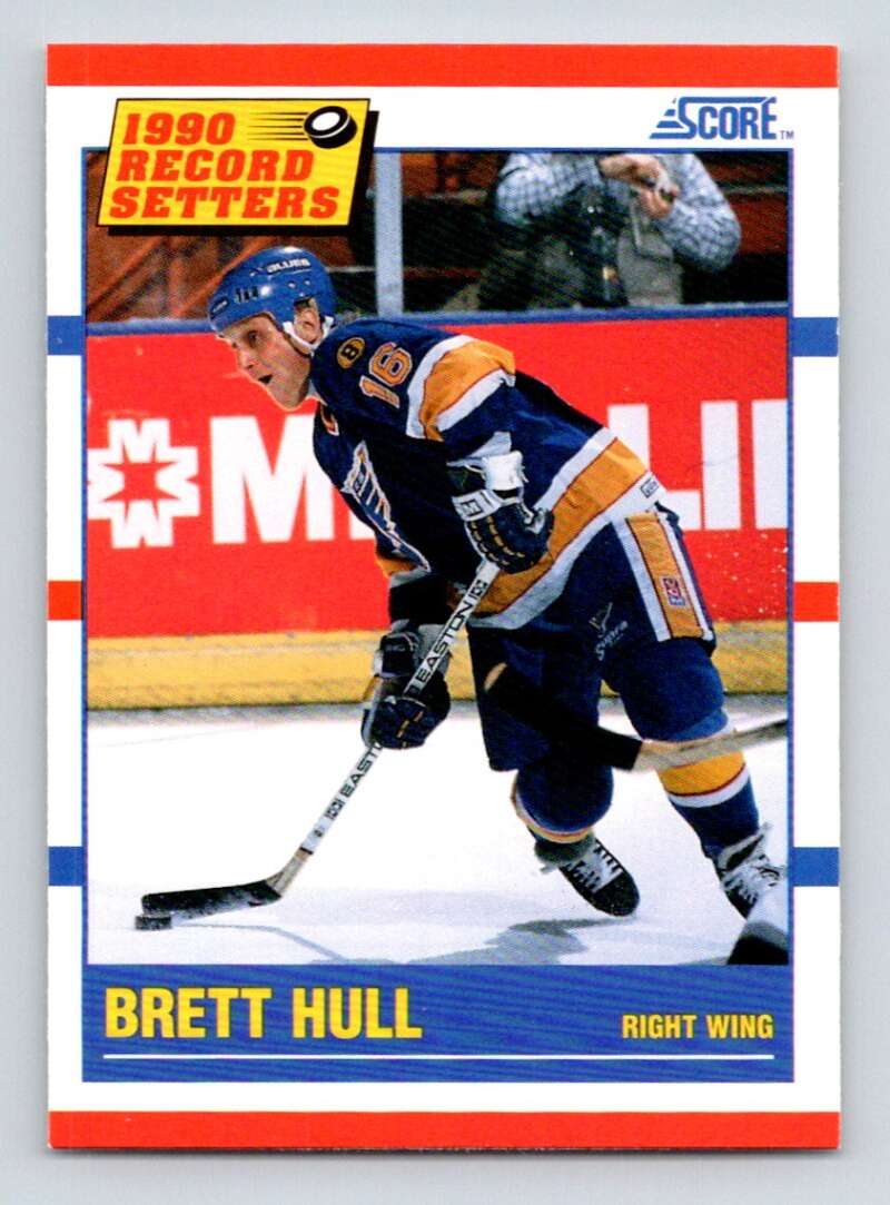 #346 Brett Hull - St. Louis Blues - 1990-91 Score American Hockey