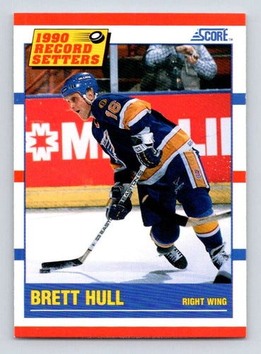 #346 Brett Hull - St. Louis Blues - 1990-91 Score American Hockey