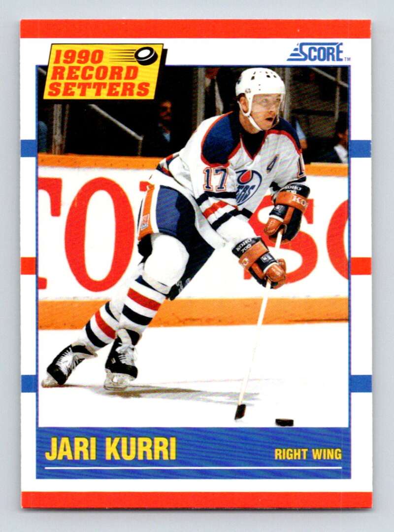 #348 Jari Kurri - Edmonton Oilers - 1990-91 Score American Hockey