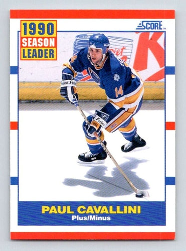 #349 Paul Cavallini - St. Louis Blues - 1990-91 Score American Hockey