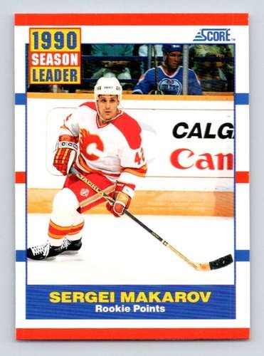 #350 Sergei Makarov - Calgary Flames - 1990-91 Score American Hockey