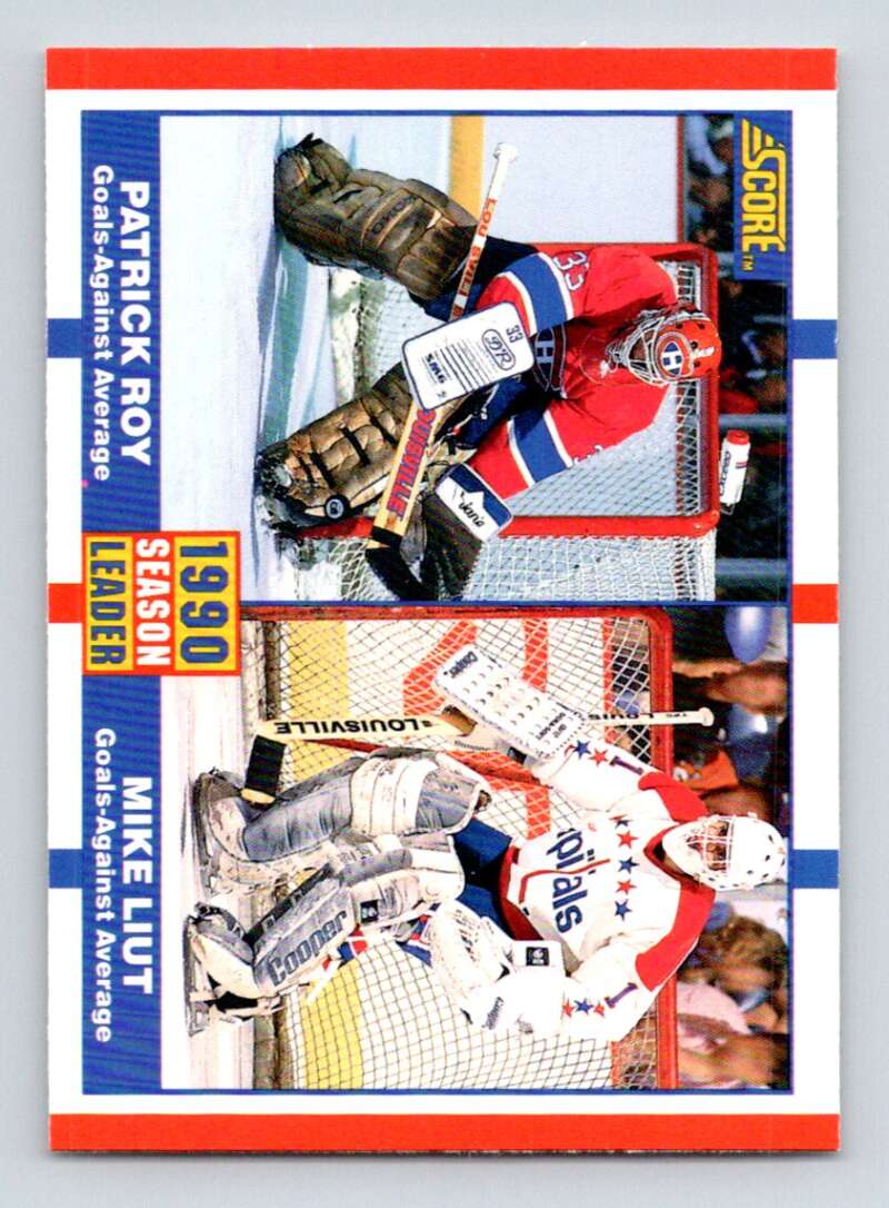 #354 Patrick Roy/Mike Liut - Montreal Canadiens/Washington Capitals - 1990-91 Score American Hockey