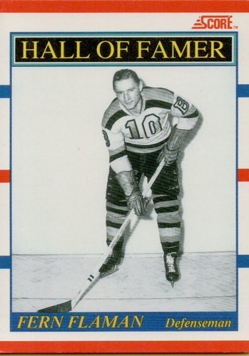 #357 Fern Flaman - Boston Bruins - 1990-91 Score American Hockey
