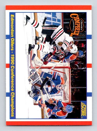 #369 Edmonton Conference champions - Edmonton Oilers - 1990-91 Score American Hockey