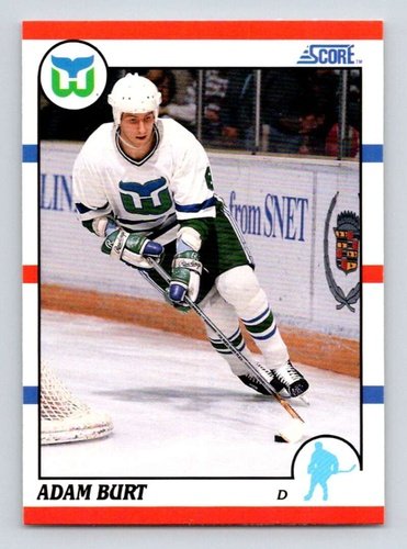#370 Adam Burt - Hartford Whalers - 1990-91 Score American Hockey