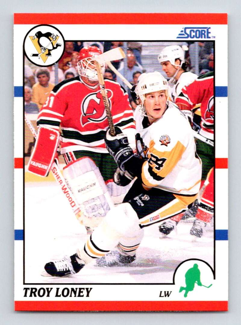 #371 Troy Loney - Pittsburgh Penguins - 1990-91 Score American Hockey