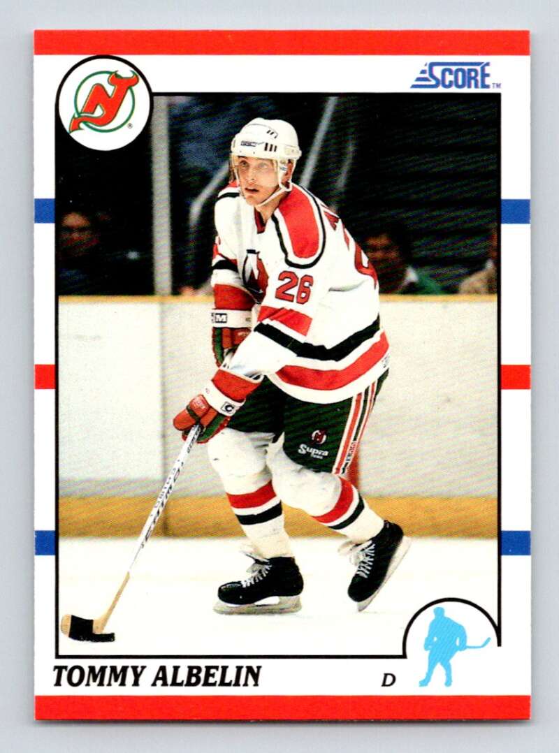 #378 Tommy Albelin - New Jersey Devils - 1990-91 Score American Hockey