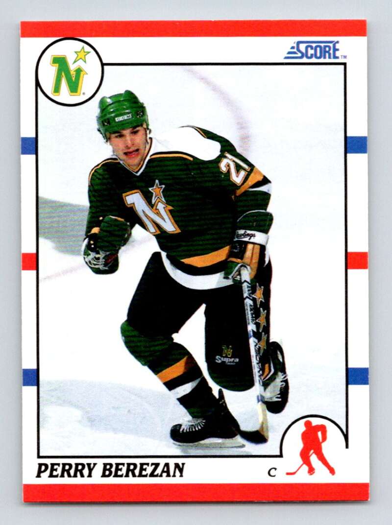 #379 Perry Berezan - Minnesota North Stars RC - 1990-91 Score American Card