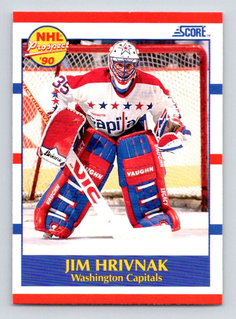 #386 Jim Hrivnak - Washington Capitals - 1990-91 Score American Hockey
