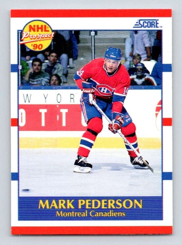 #387 Mark Pederson - Montreal Canadiens - 1990-91 Score American Hockey