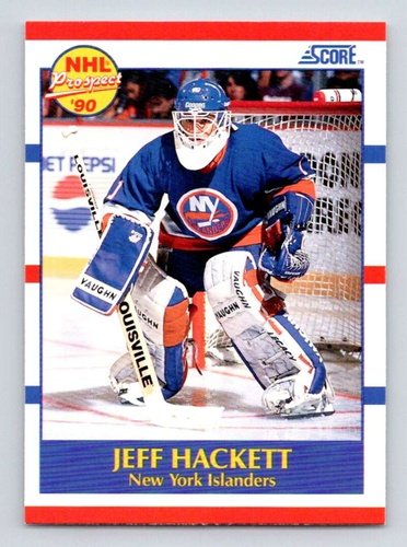 #388 Jeff Hackett - New York Islanders RC - 1990-91 Score American Card