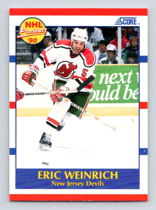 #389 Eric Weinrich - New Jersey Devils - 1990-91 Score American Hockey