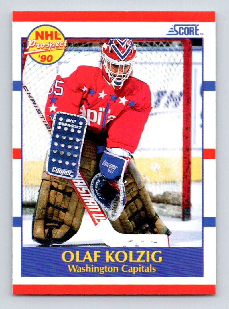 #392 Olaf Kolzig - Washington Capitals - 1990-91 Score American Hockey