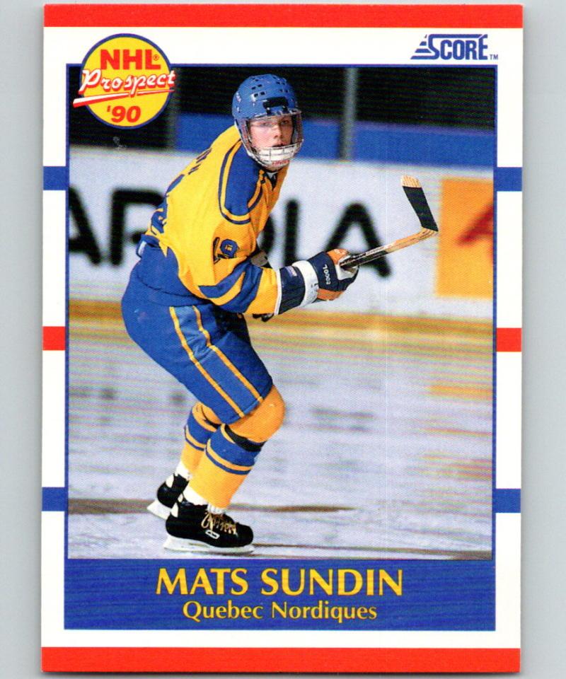 #398 Mats Sundin - Quebec Nordiques - 1990-91 Score American Hockey
