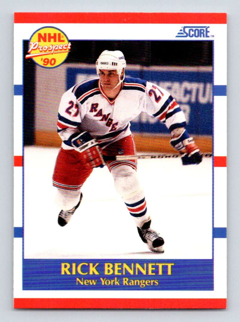 #400 Rick Bennett - New York Rangers - 1990-91 Score American Hockey