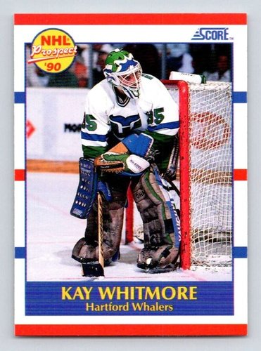 #402 Kay Whitmore - Hartford Whalers - 1990-91 Score American Hockey