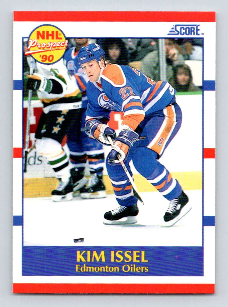 #409 Kim Issel - Edmonton Oilers - 1990-91 Score American Card