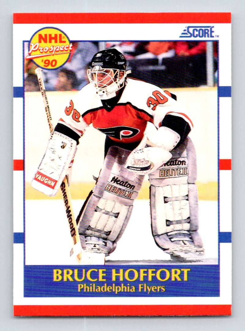 #413 Bruce Hoffort - Philadelphia Flyers - 1990-91 Score American Card